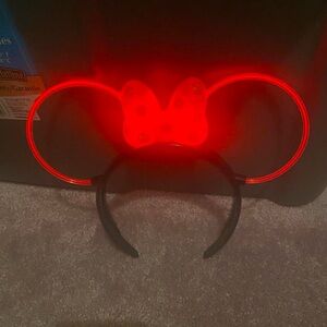 Disney Red Light-Up Minnie Mouse Ears Headband